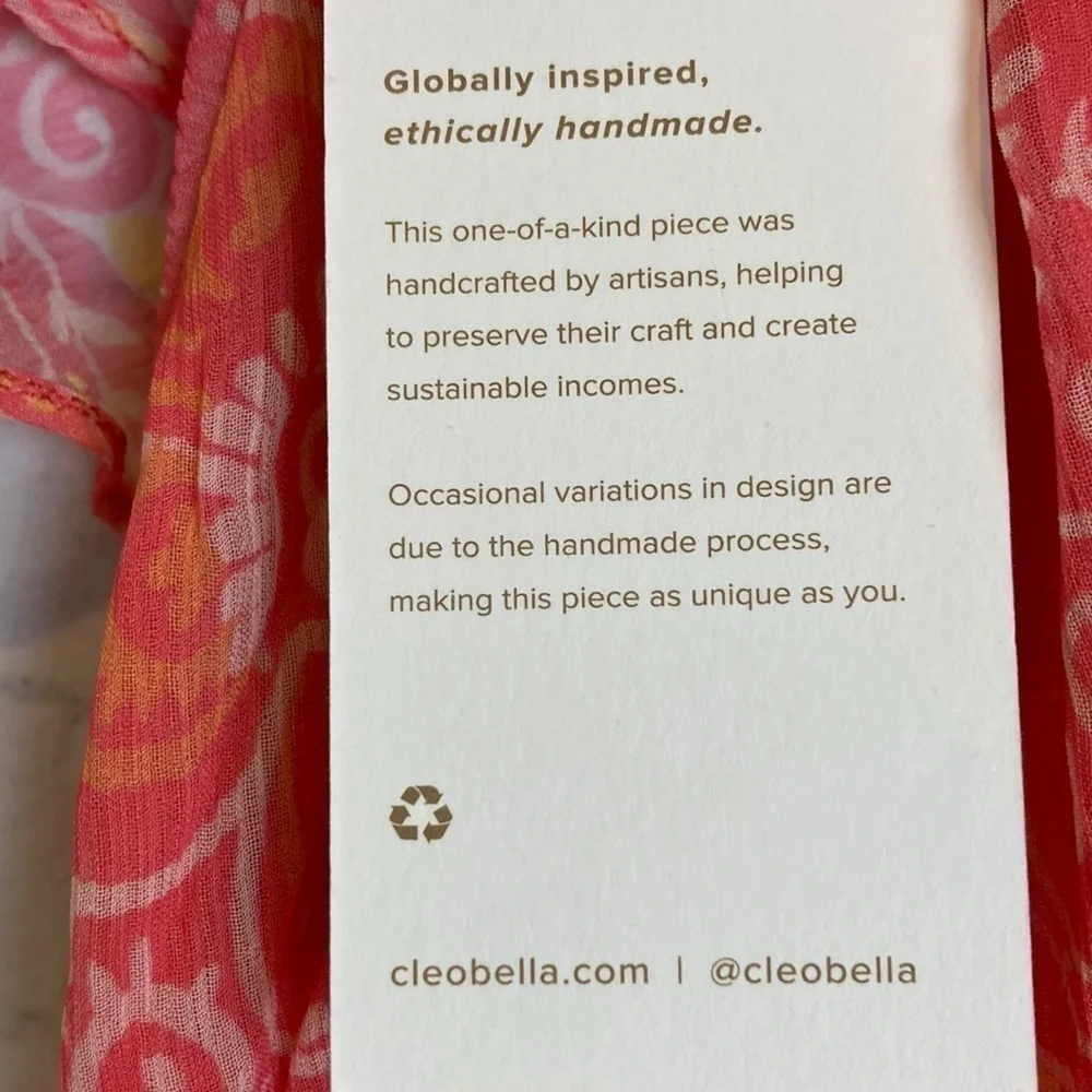 Cleobella Hannah Cutout Tiered Ruffle Maxi Dress Coral Blossom M Romantic NEW - Picture 9 of 16